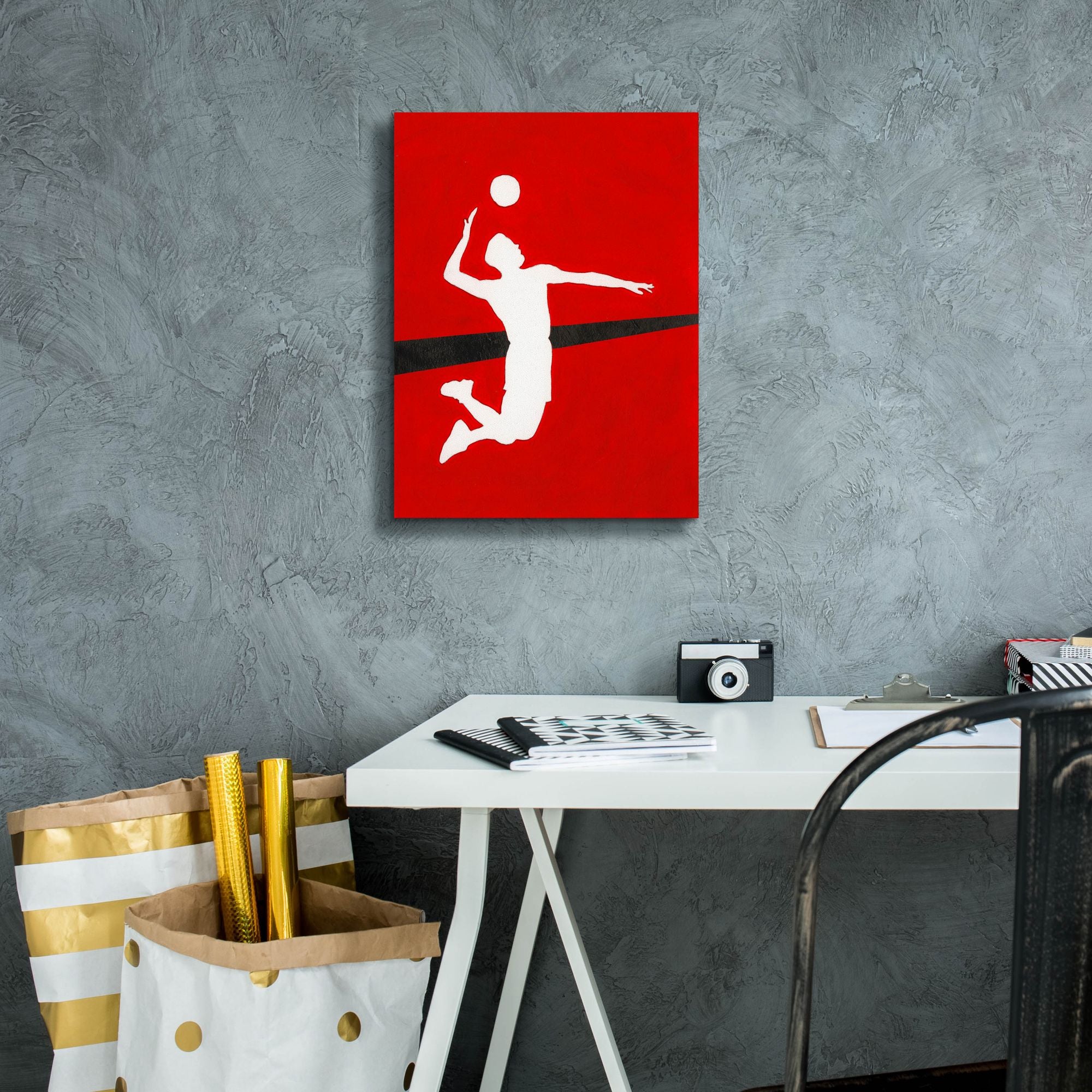 'It's All About the Game XIII' by Regina Moore, Canvas Wall Art,12 x 16