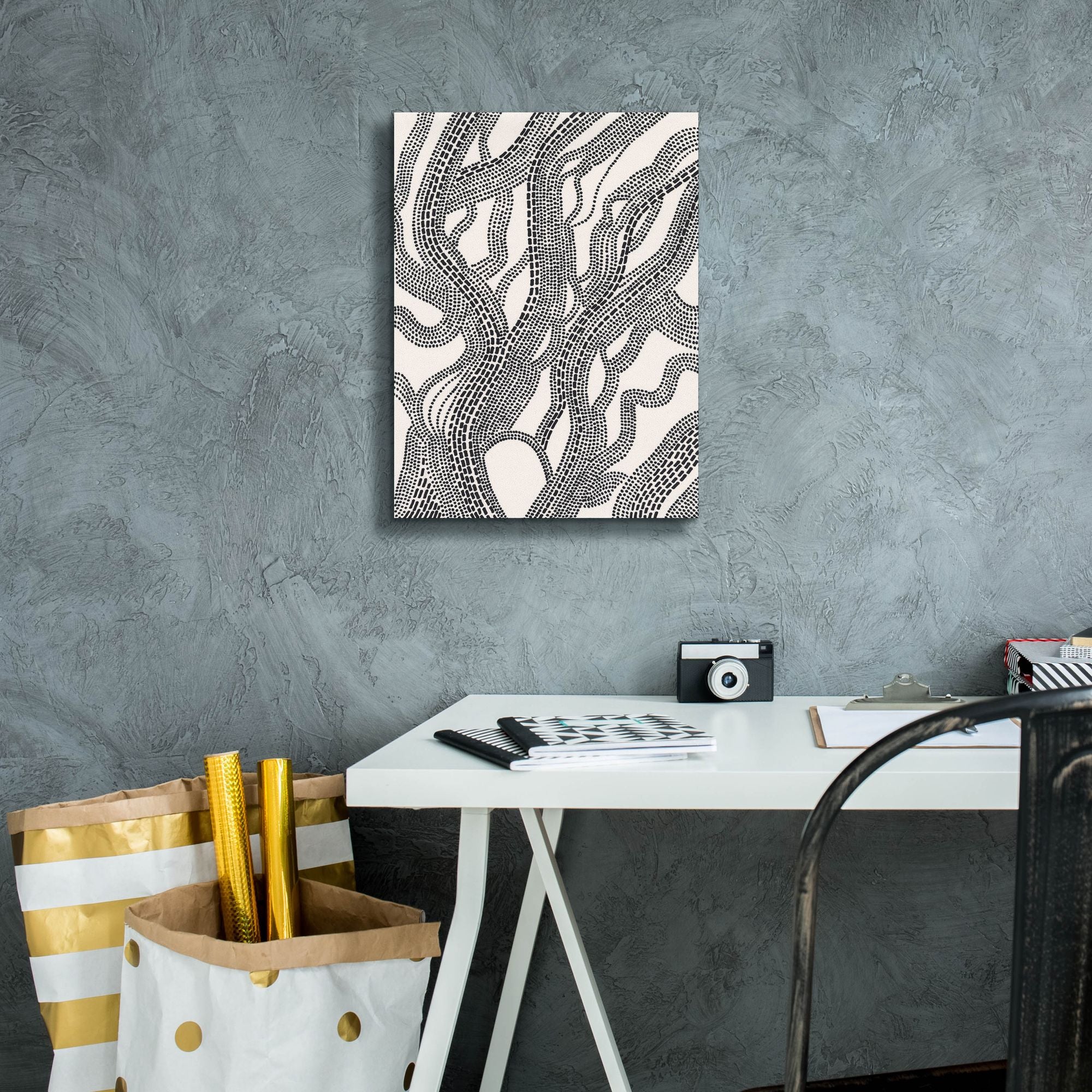 'Dots and Dashes I' by Regina Moore, Canvas Wall Art,12 x 16