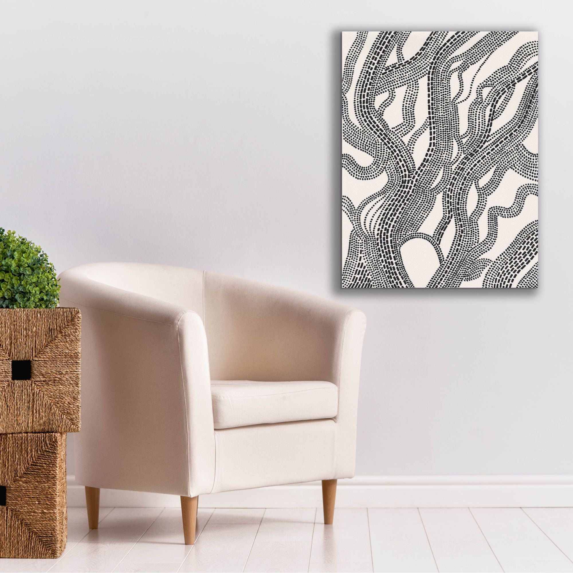 'Dots and Dashes I' by Regina Moore, Canvas Wall Art,26 x 34