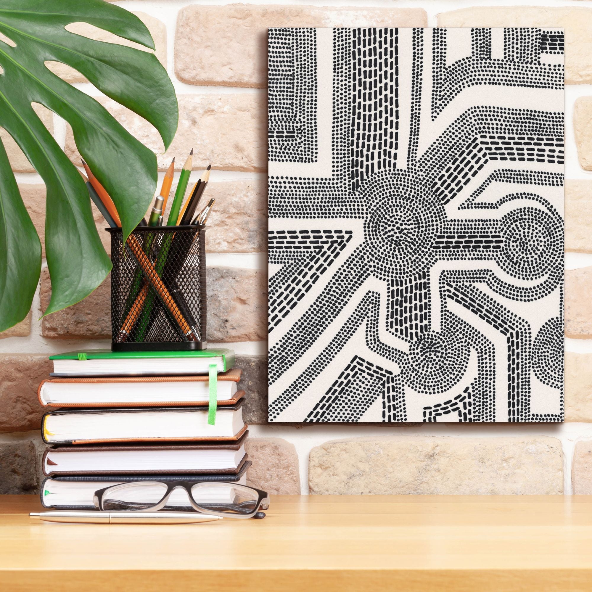 'Dots and Dashes II' by Regina Moore, Canvas Wall Art,12 x 16
