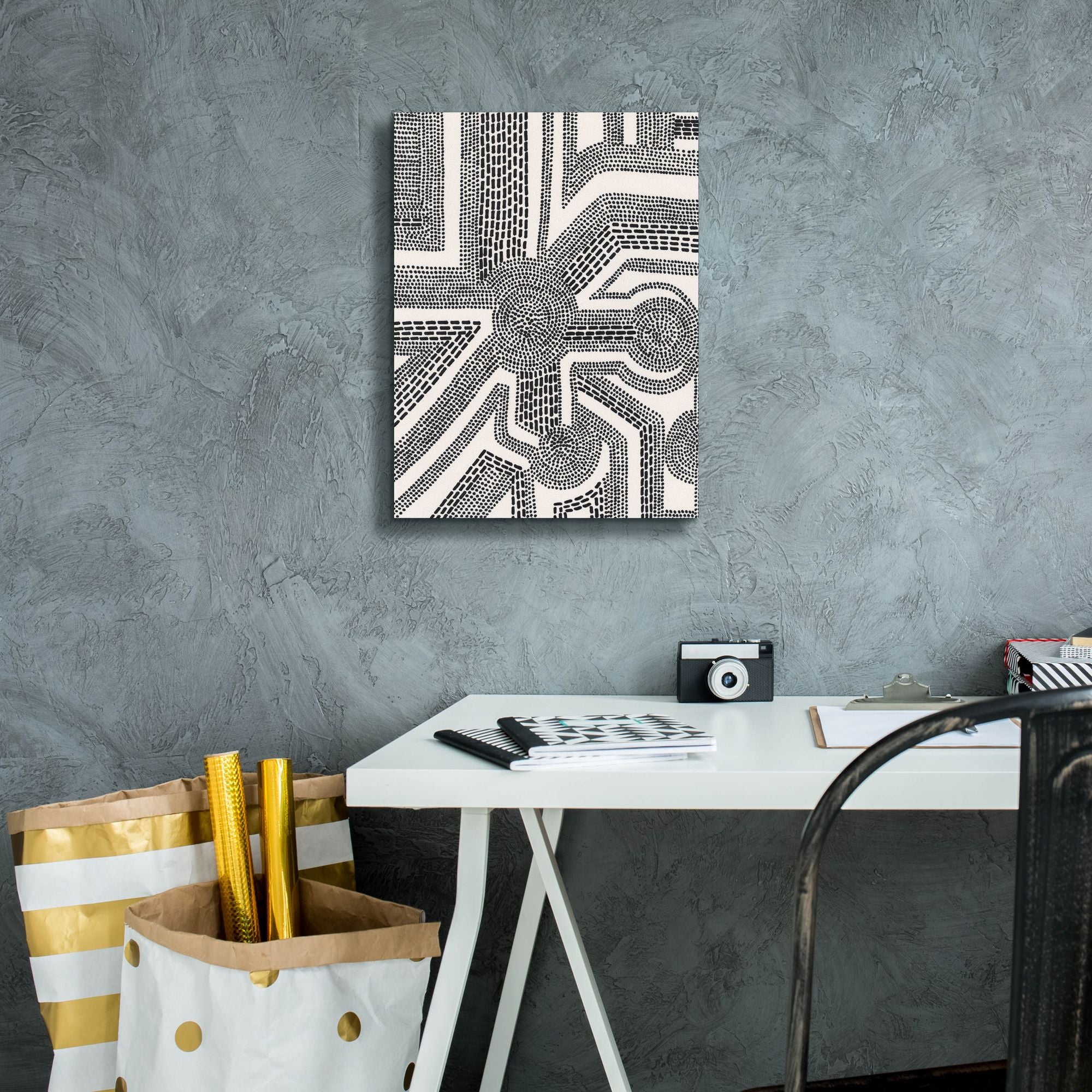 'Dots and Dashes II' by Regina Moore, Canvas Wall Art,12 x 16