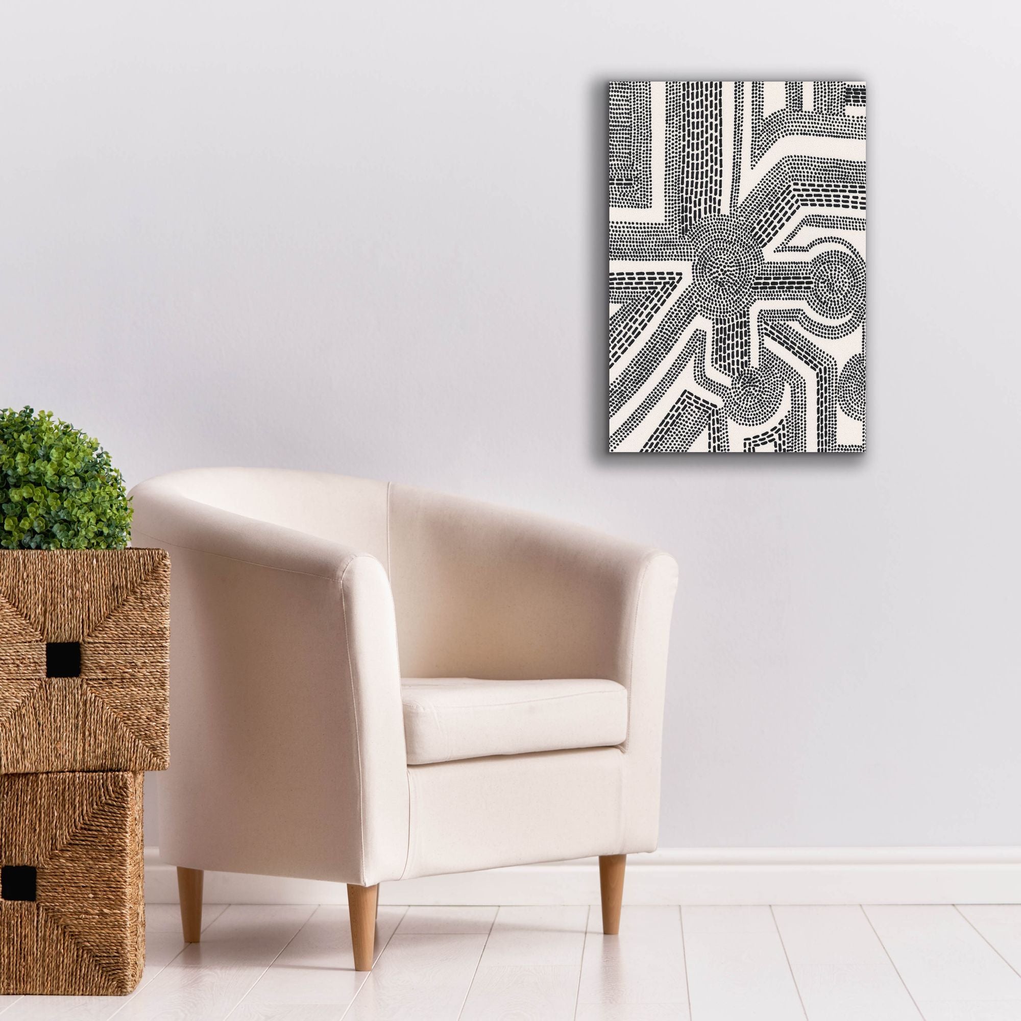 'Dots and Dashes II' by Regina Moore, Canvas Wall Art,18 x 26
