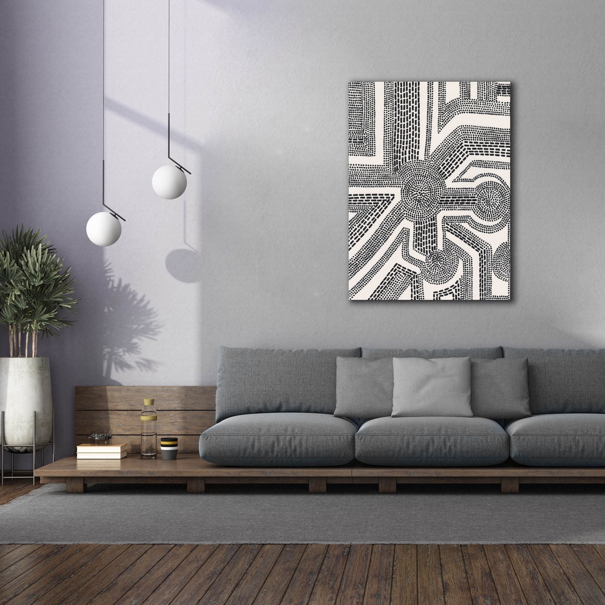 'Dots and Dashes II' by Regina Moore, Canvas Wall Art,40x54