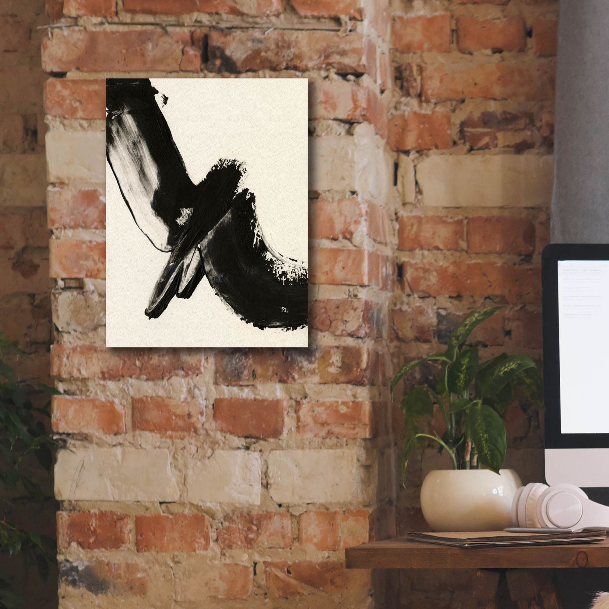 'Black Expression I' by Regina Moore, Canvas Wall Art,12 x 16