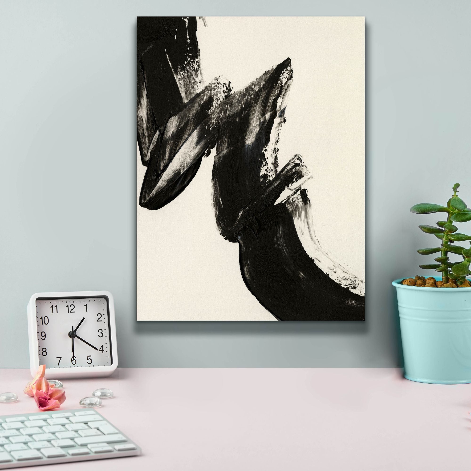 'Black Expression II' by Regina Moore, Canvas Wall Art,12 x 16