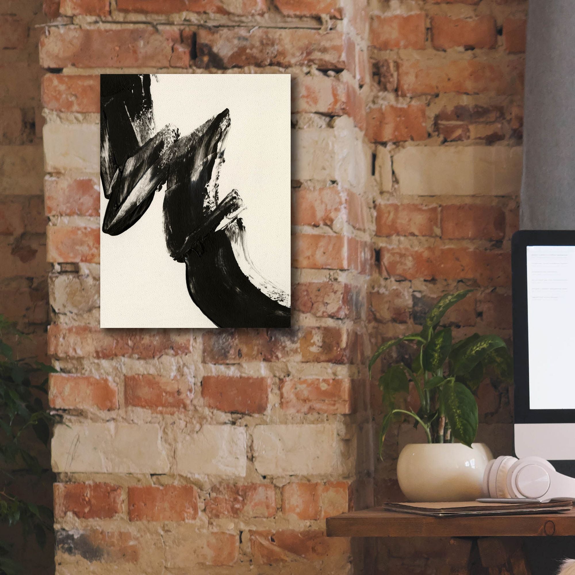 'Black Expression II' by Regina Moore, Canvas Wall Art,12 x 16
