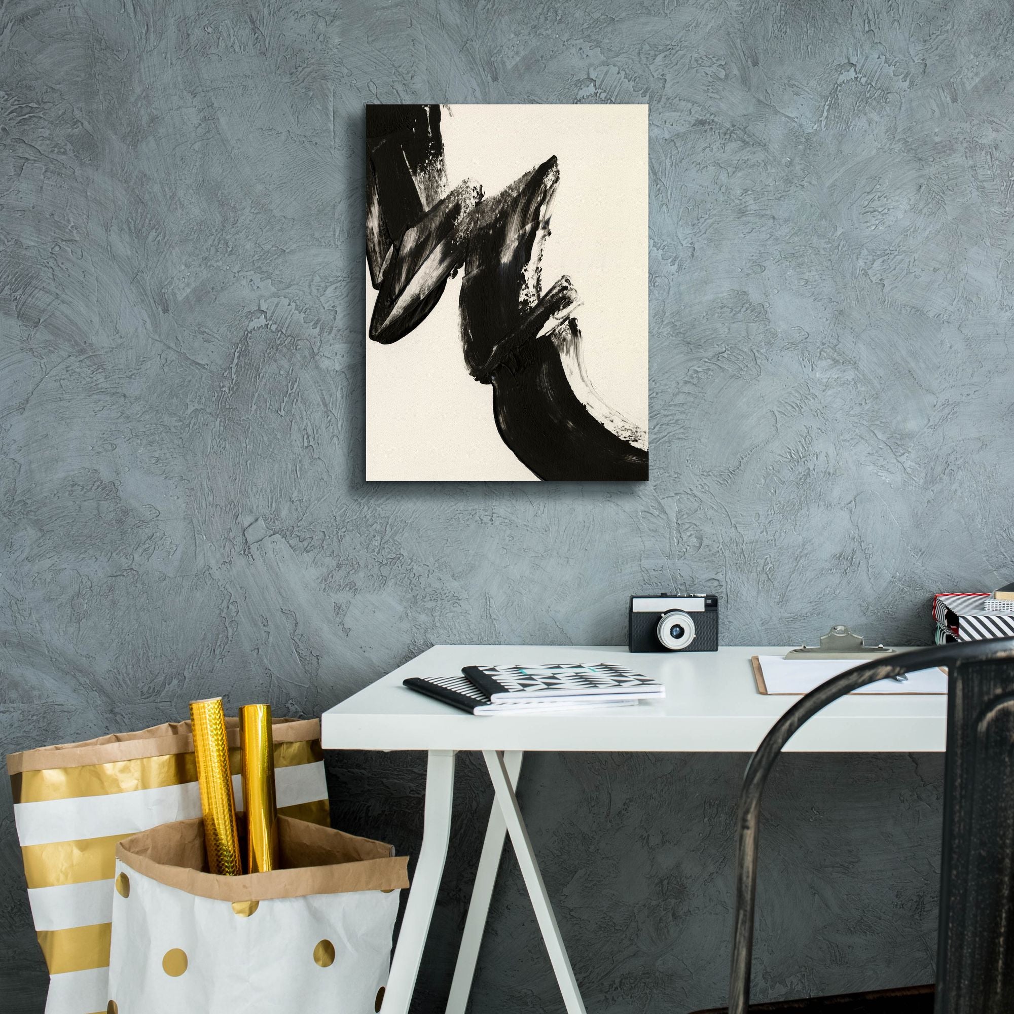 'Black Expression II' by Regina Moore, Canvas Wall Art,12 x 16