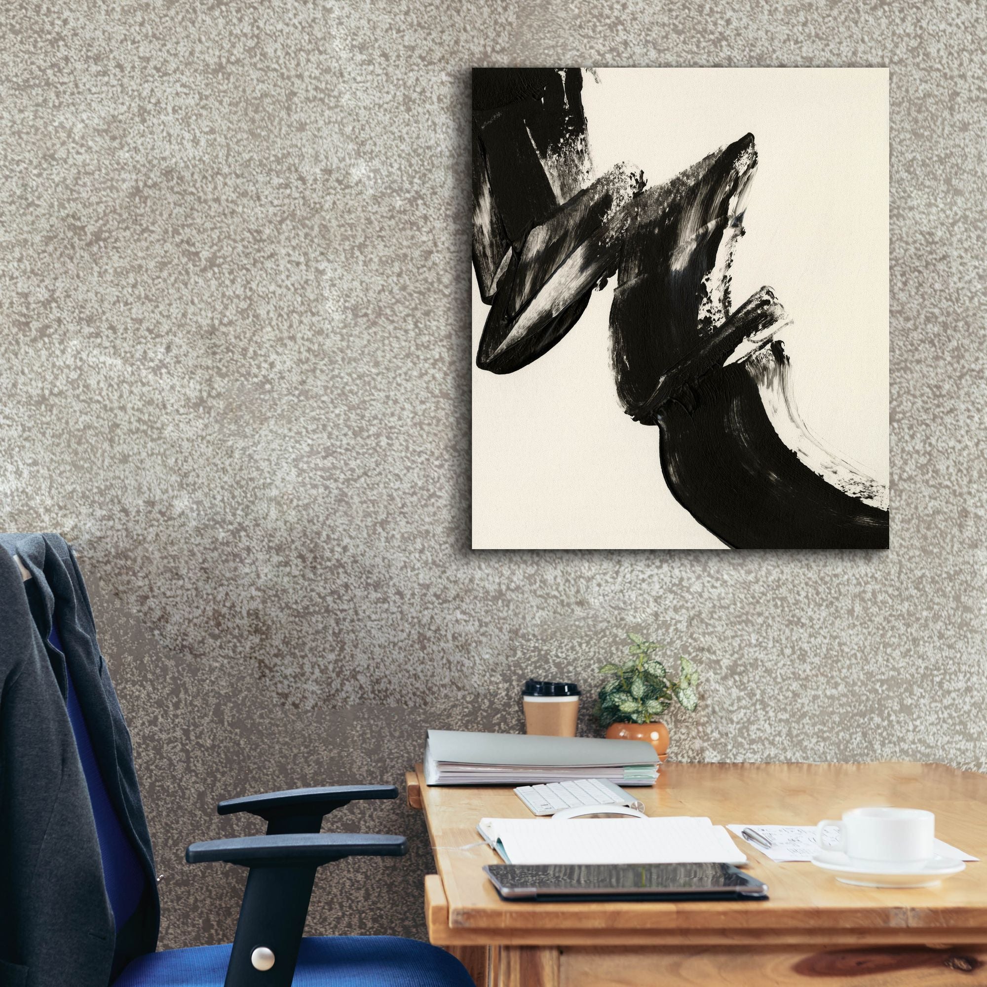 'Black Expression II' by Regina Moore, Canvas Wall Art,26x30