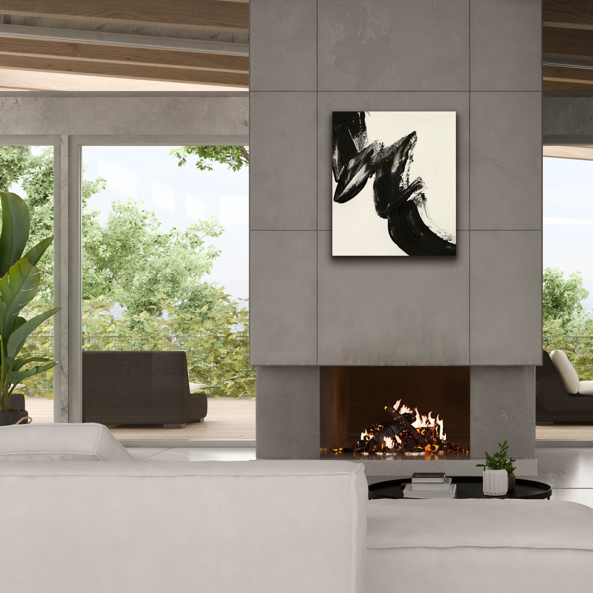 'Black Expression II' by Regina Moore, Canvas Wall Art,26x30