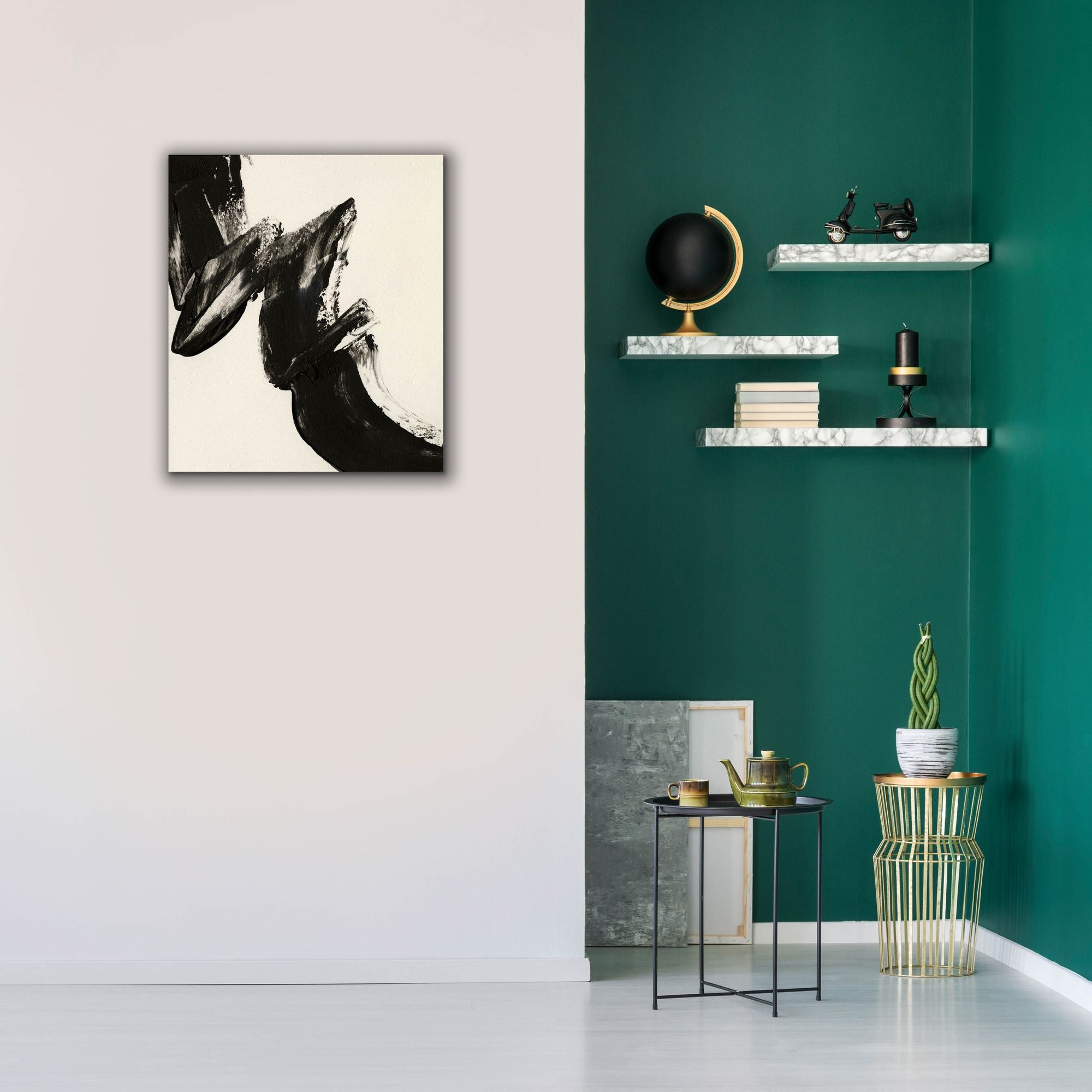 'Black Expression II' by Regina Moore, Canvas Wall Art,26x30