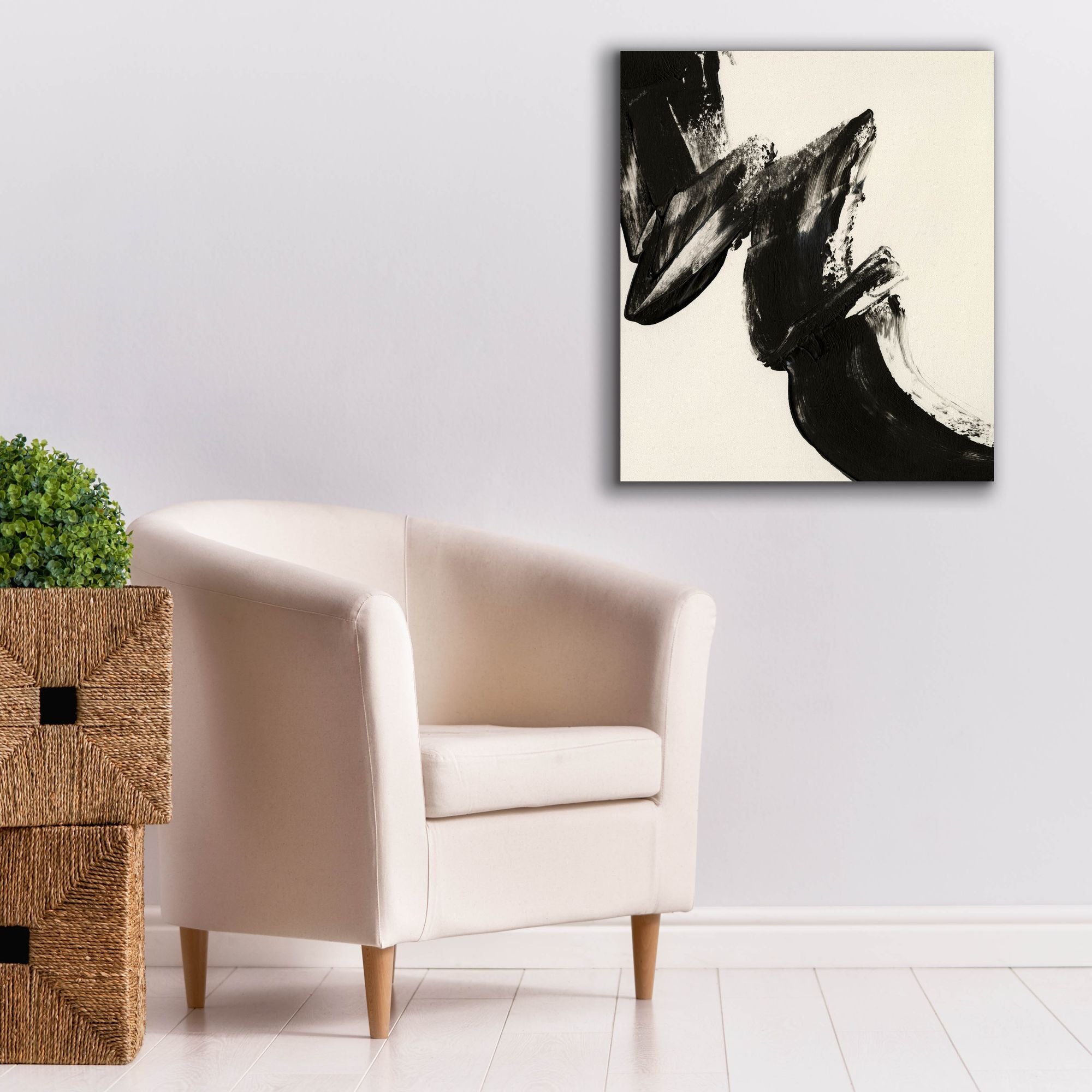 'Black Expression II' by Regina Moore, Canvas Wall Art,26x30