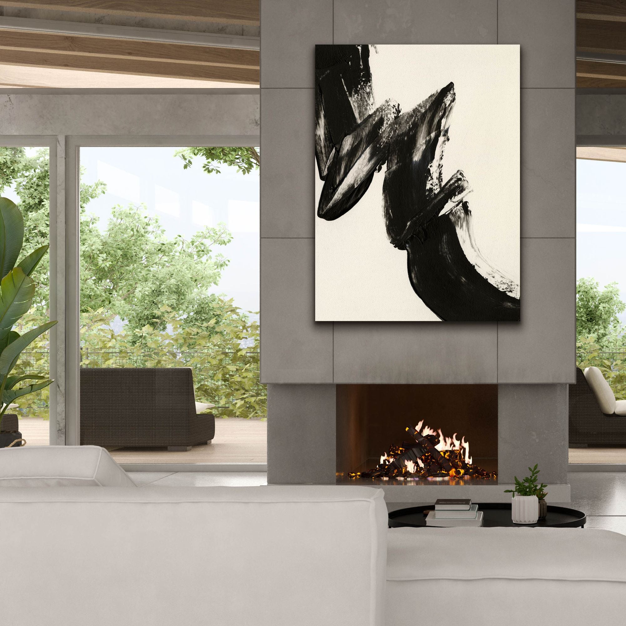 'Black Expression II' by Regina Moore, Canvas Wall Art,40x54