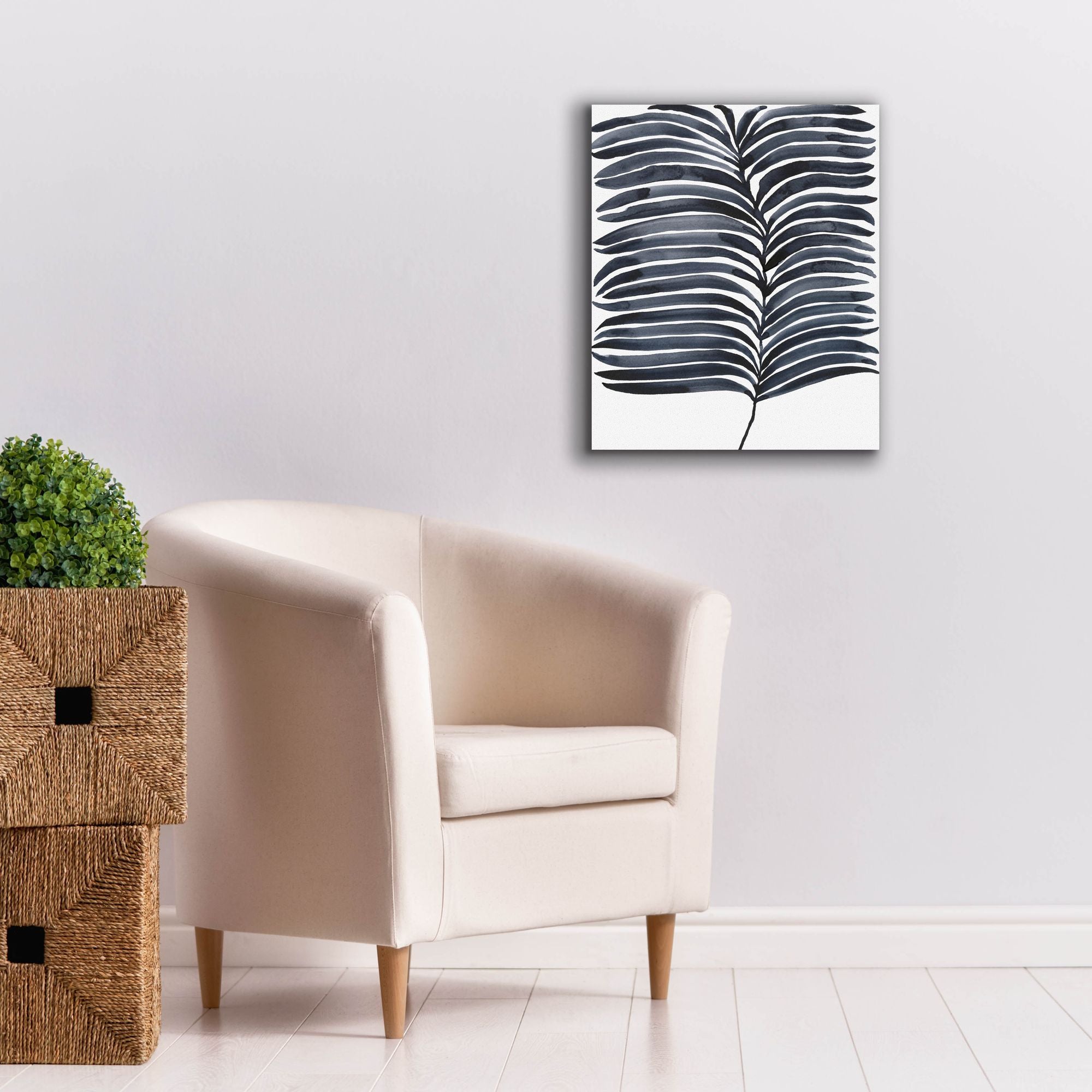 'Indigo Fronds I' by Regina Moore, Canvas Wall Art,20 x 24