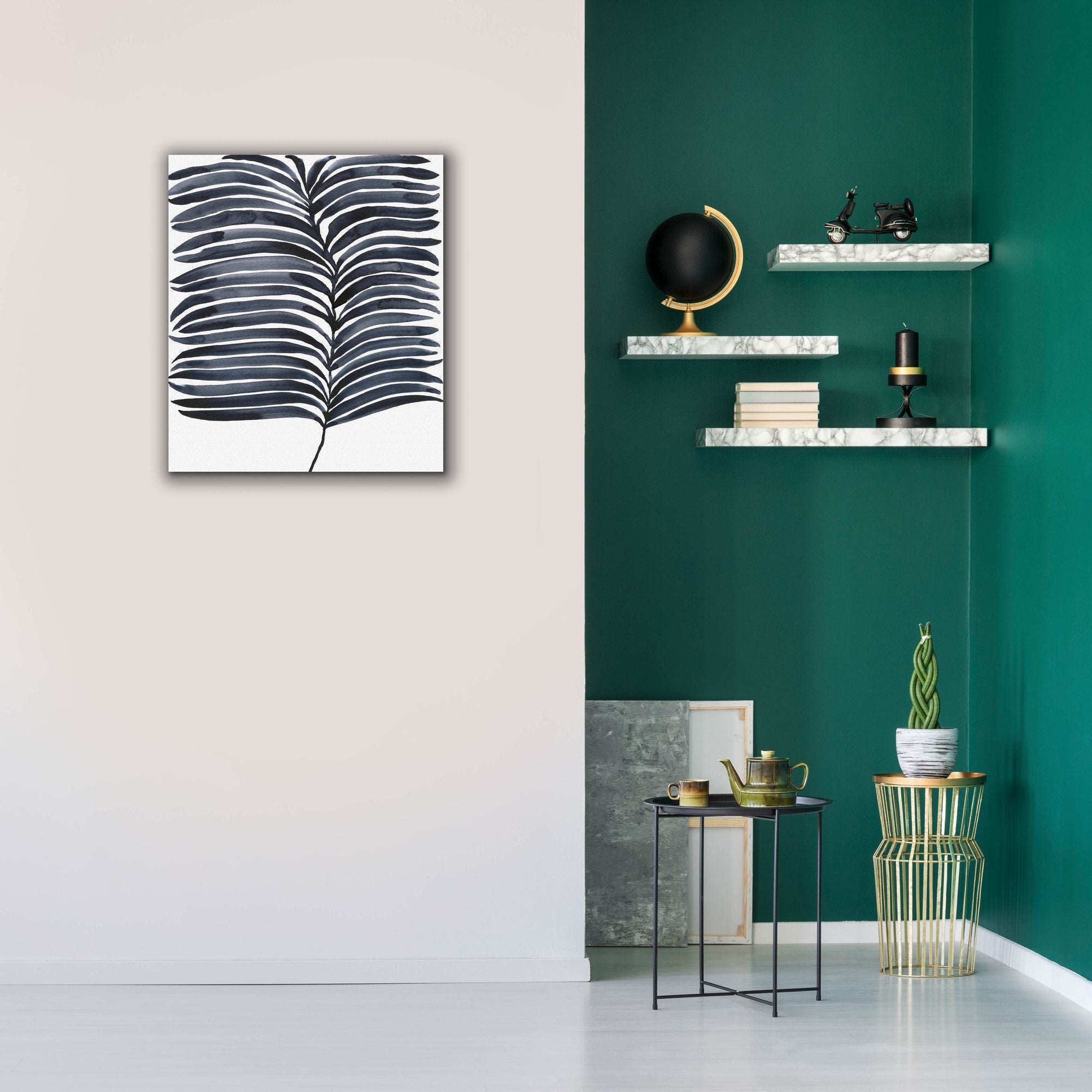 'Indigo Fronds I' by Regina Moore, Canvas Wall Art,26x30