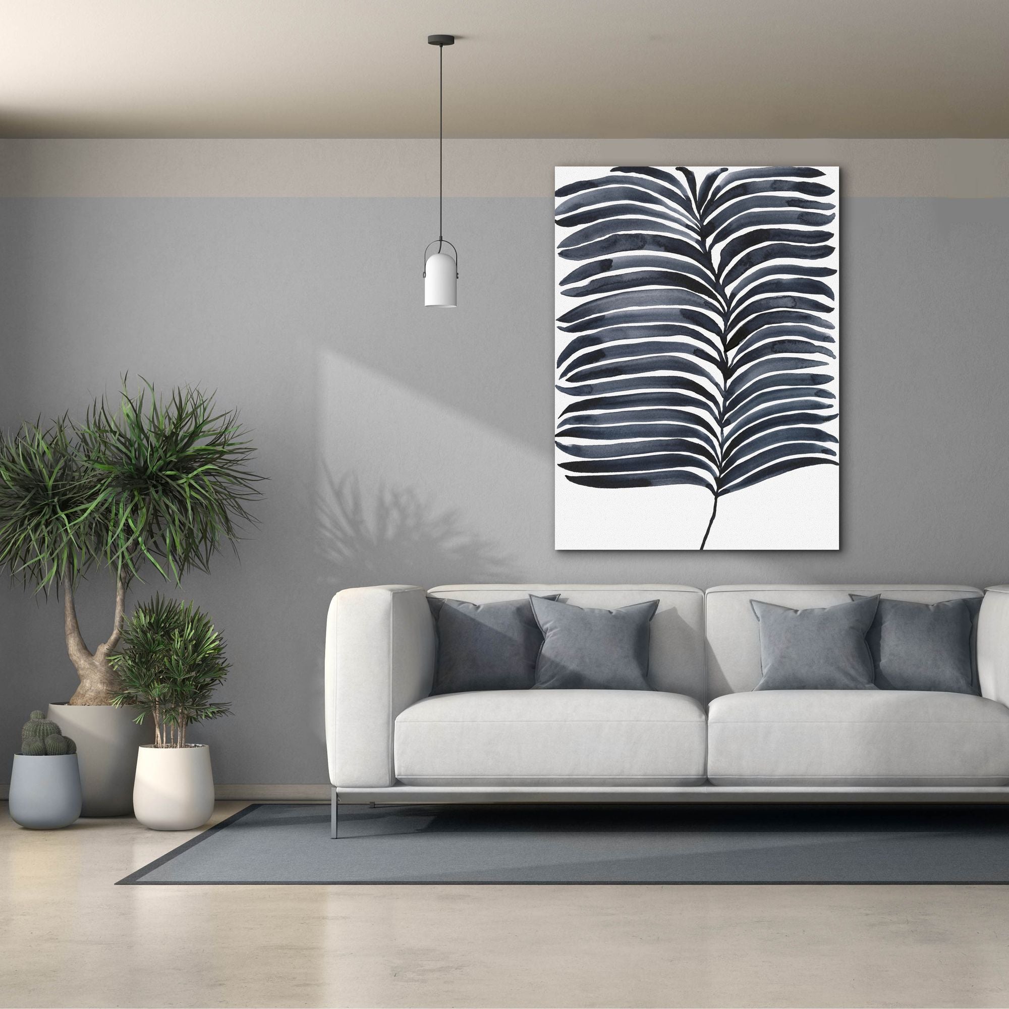 'Indigo Fronds I' by Regina Moore, Canvas Wall Art,40x54