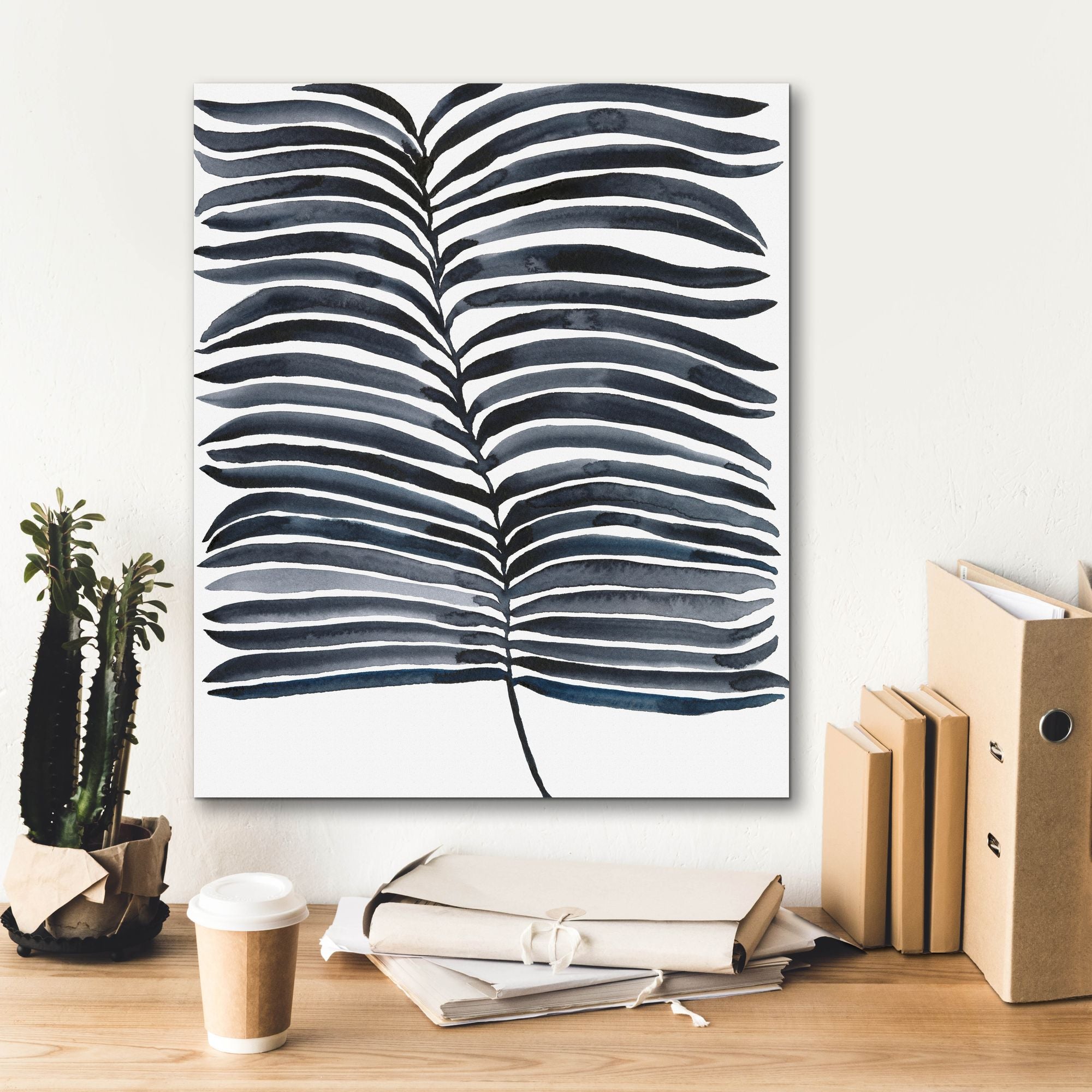 'Indigo Fronds II' by Regina Moore, Canvas Wall Art,20 x 24