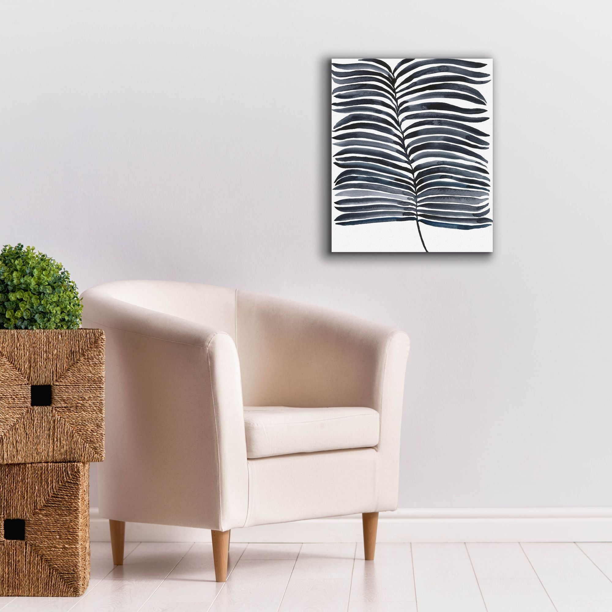 'Indigo Fronds II' by Regina Moore, Canvas Wall Art,20 x 24