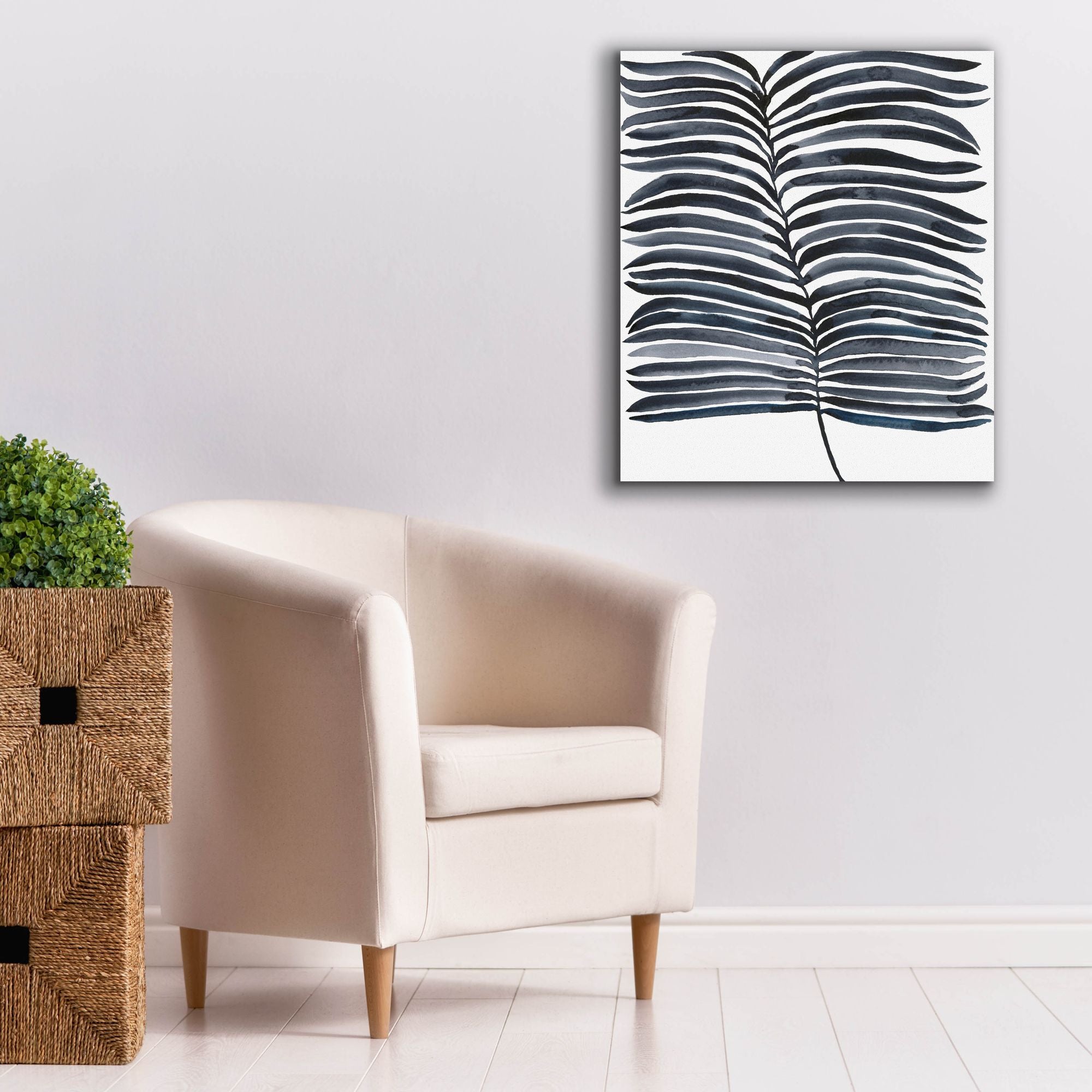 'Indigo Fronds II' by Regina Moore, Canvas Wall Art,26x30