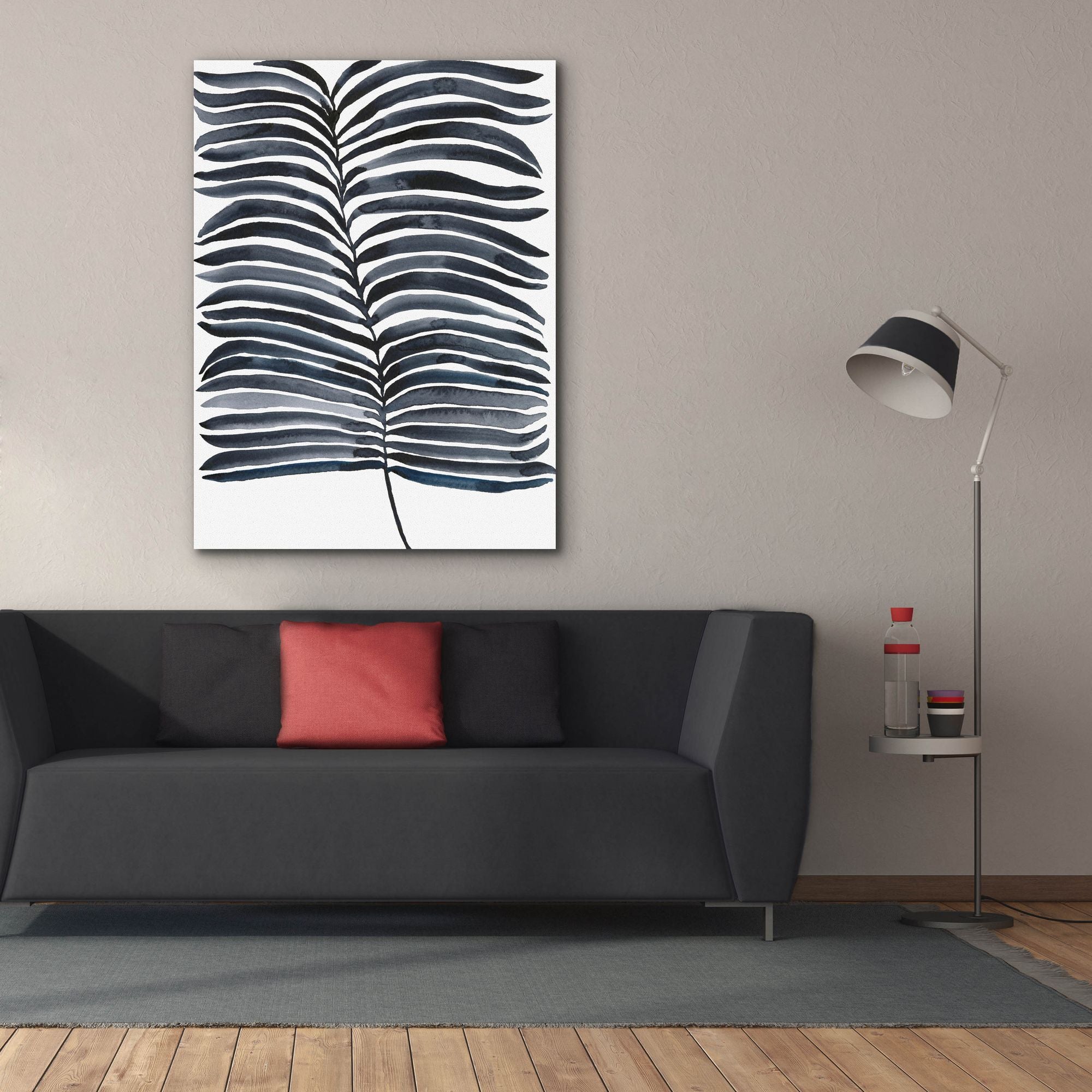 'Indigo Fronds II' by Regina Moore, Canvas Wall Art,40x54