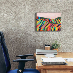 'Rainbow Fields I' by Regina Moore, Canvas Wall Art,16 x 12