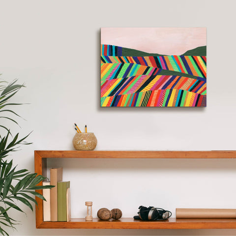Image of 'Rainbow Fields I' by Regina Moore, Canvas Wall Art,16 x 12