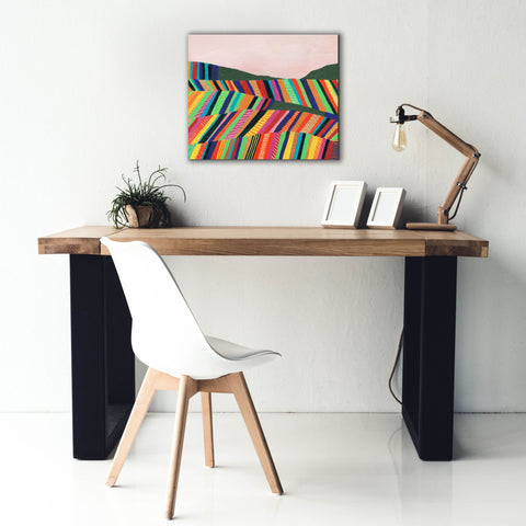 Image of 'Rainbow Fields I' by Regina Moore, Canvas Wall Art,24 x 20