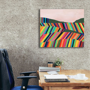 'Rainbow Fields I' by Regina Moore, Canvas Wall Art,30x26