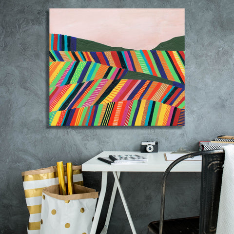 Image of 'Rainbow Fields I' by Regina Moore, Canvas Wall Art,30x26