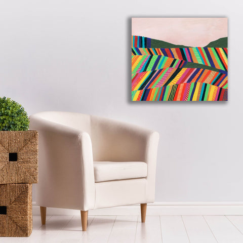 Image of 'Rainbow Fields I' by Regina Moore, Canvas Wall Art,30x26