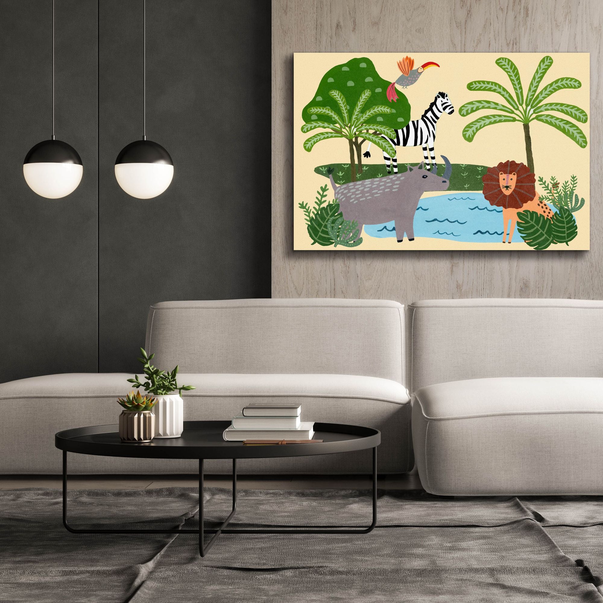 'Lil Wild Ones Collection A' by Regina Moore, Canvas Wall Art,60x40
