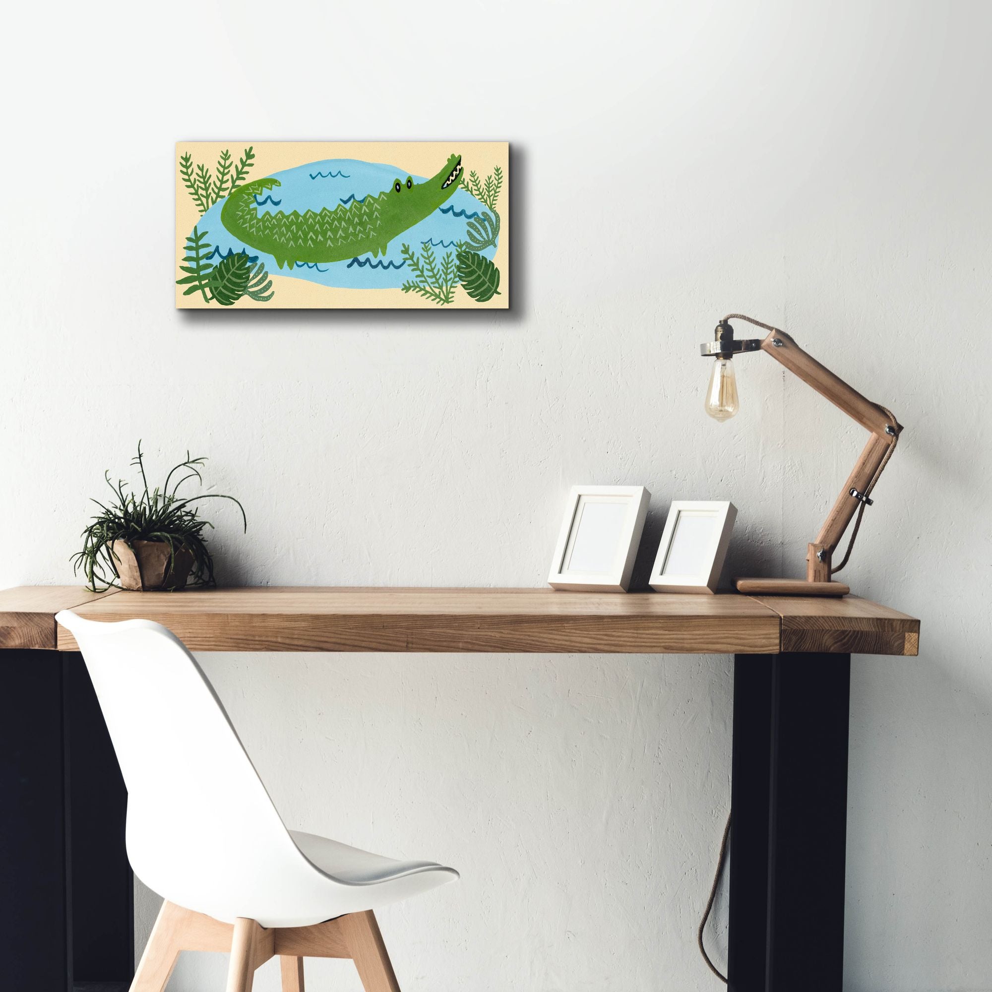 'Lil Wild Ones Collection D' by Regina Moore, Canvas Wall Art,24 x 12