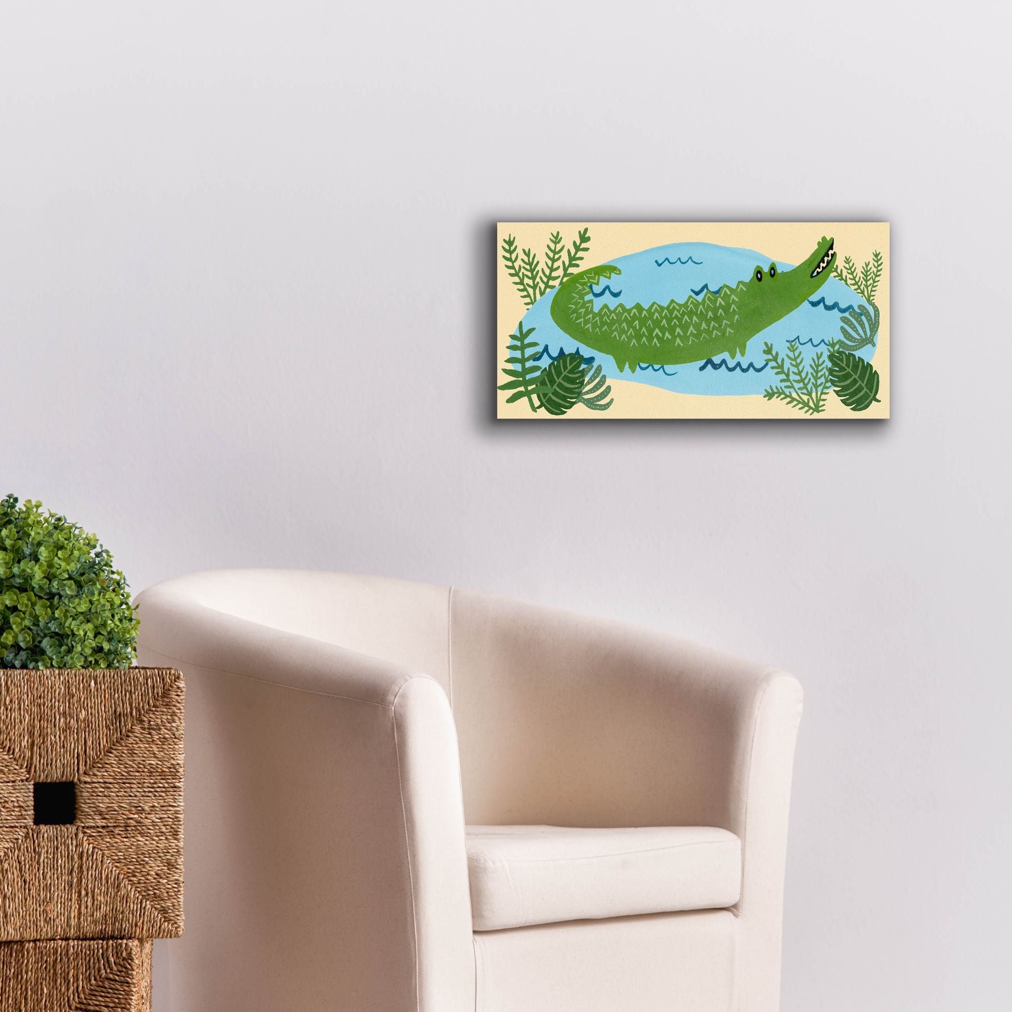'Lil Wild Ones Collection D' by Regina Moore, Canvas Wall Art,24 x 12