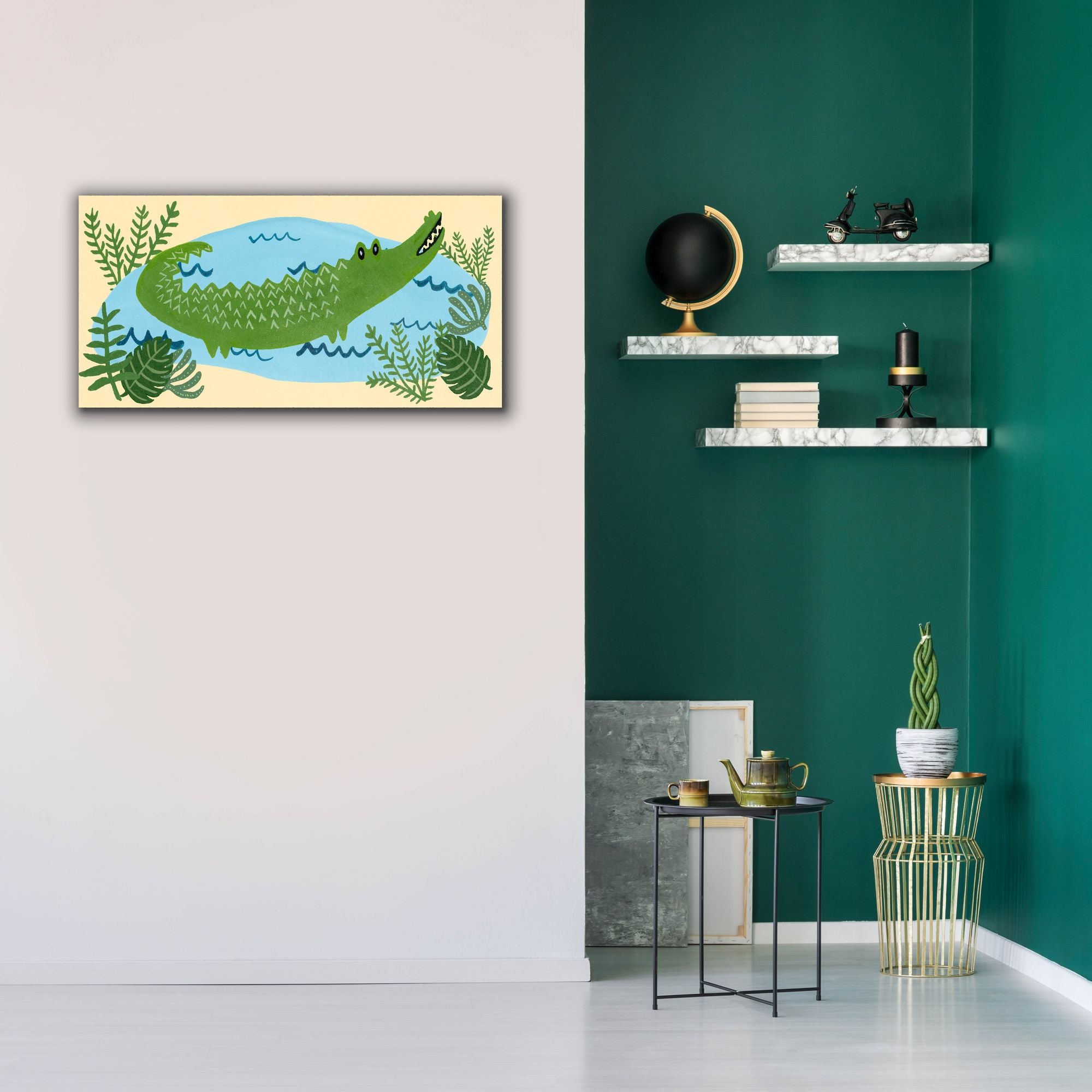 'Lil Wild Ones Collection D' by Regina Moore, Canvas Wall Art,40x20
