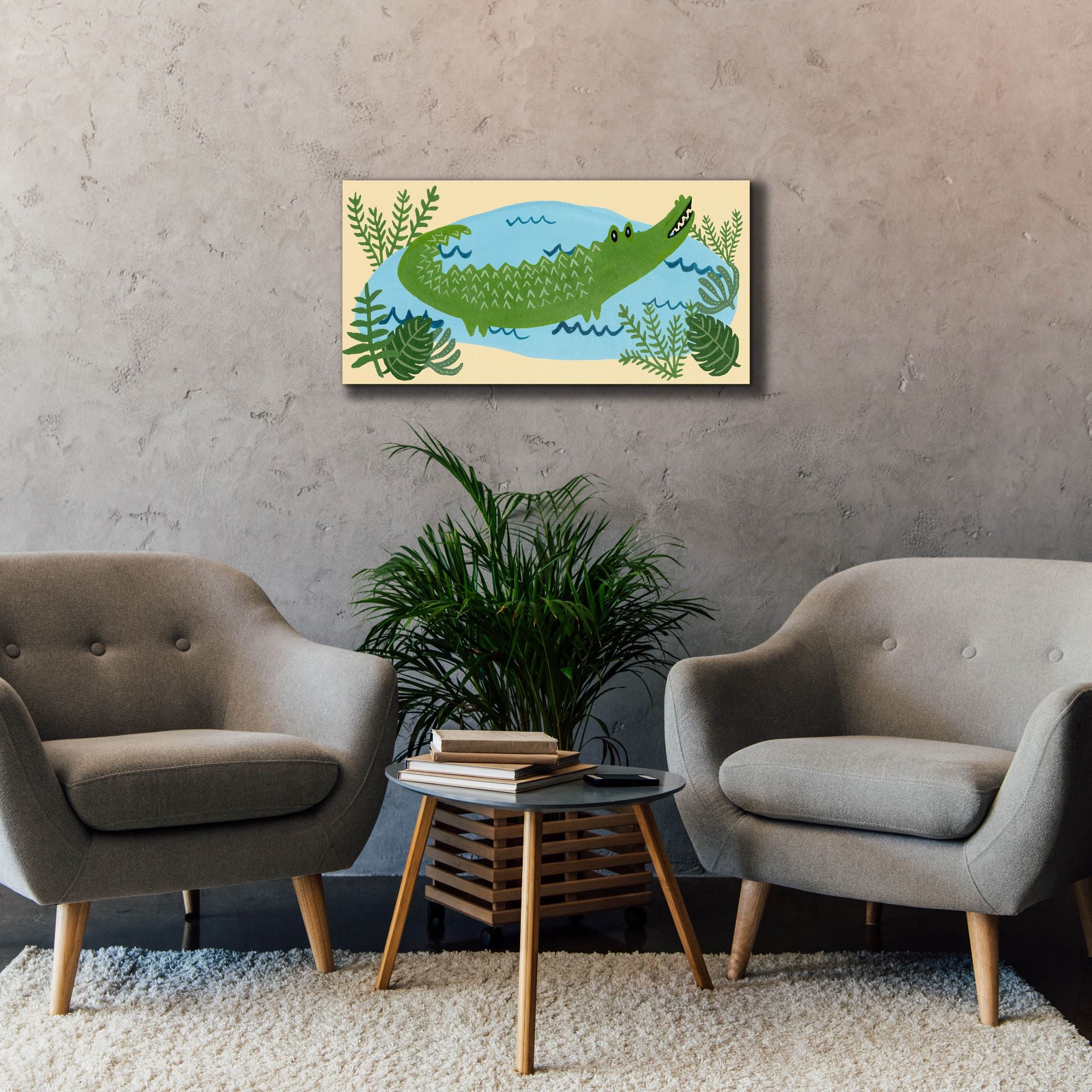 'Lil Wild Ones Collection D' by Regina Moore, Canvas Wall Art,40x20