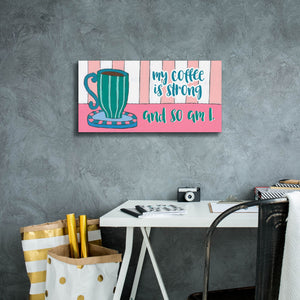 'Mid Morning Coffee Collection D' by Regina Moore, Canvas Wall Art,24 x 12