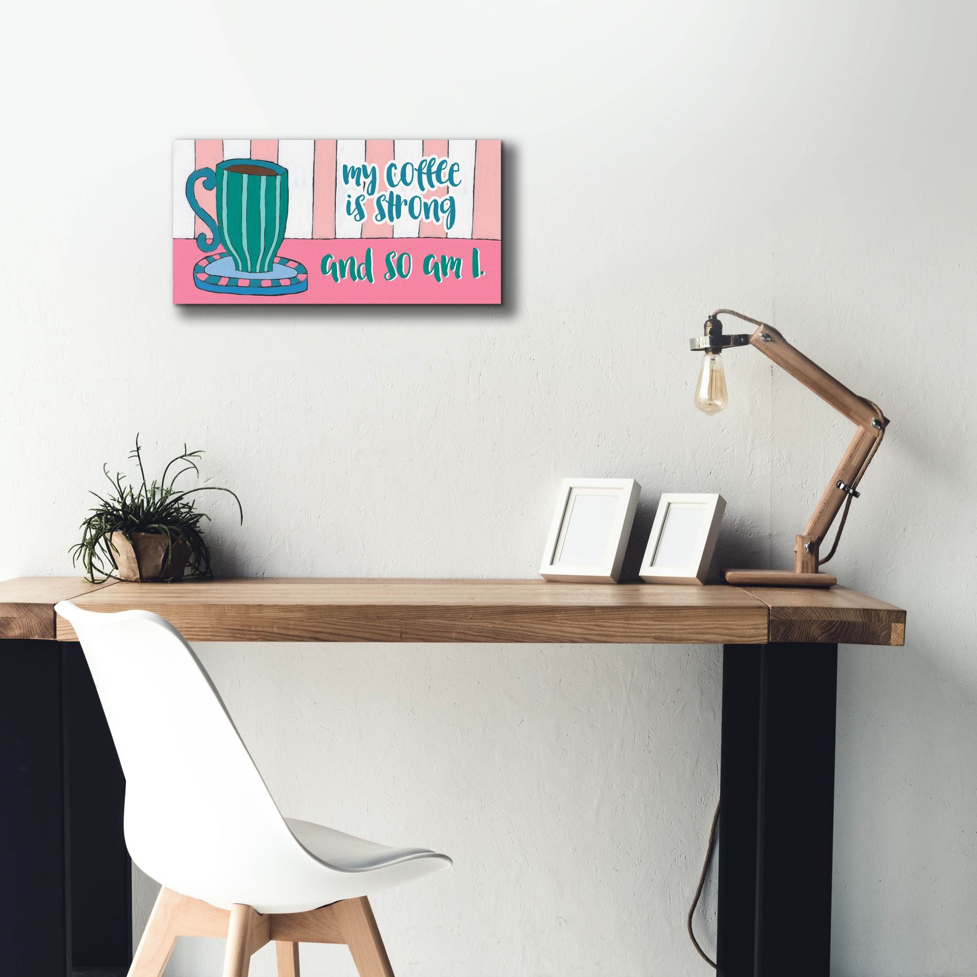 'Mid Morning Coffee Collection D' by Regina Moore, Canvas Wall Art,24 x 12