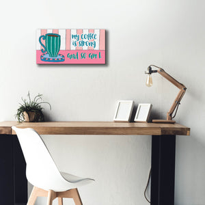 'Mid Morning Coffee Collection D' by Regina Moore, Canvas Wall Art,24 x 12