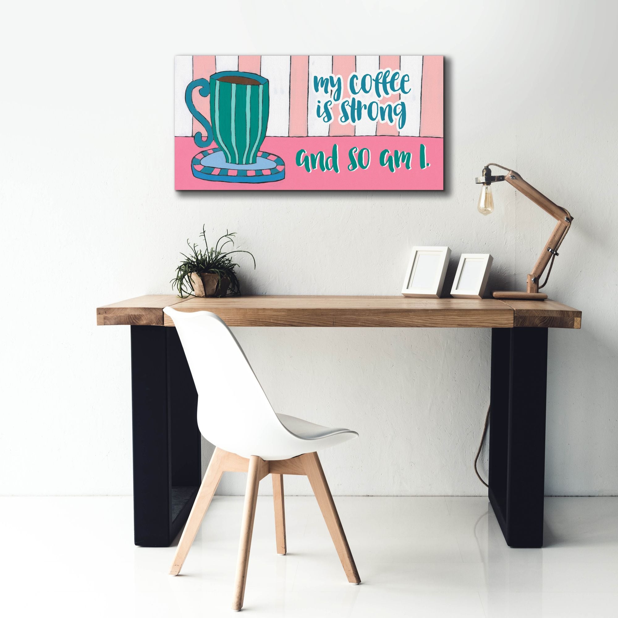 'Mid Morning Coffee Collection D' by Regina Moore, Canvas Wall Art,40x20