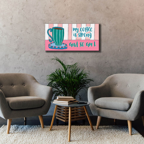 Image of 'Mid Morning Coffee Collection D' by Regina Moore, Canvas Wall Art,40x20