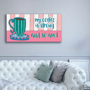 'Mid Morning Coffee Collection D' by Regina Moore, Canvas Wall Art,60x30