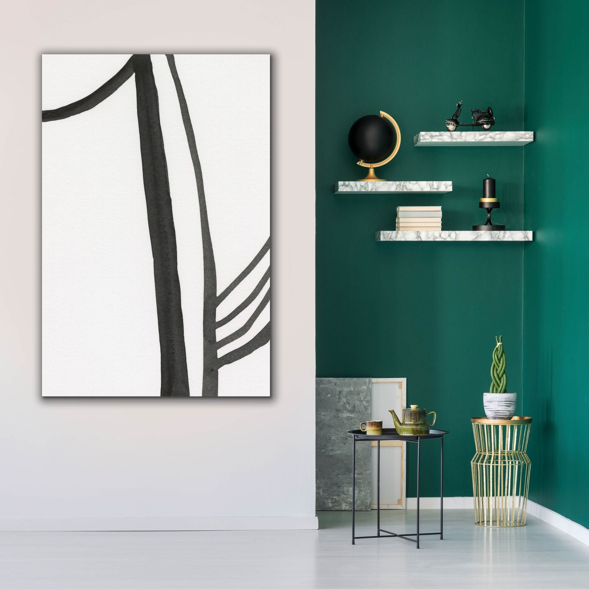 'Ink Lines I' by Regina Moore, Canvas Wall Art,40x60