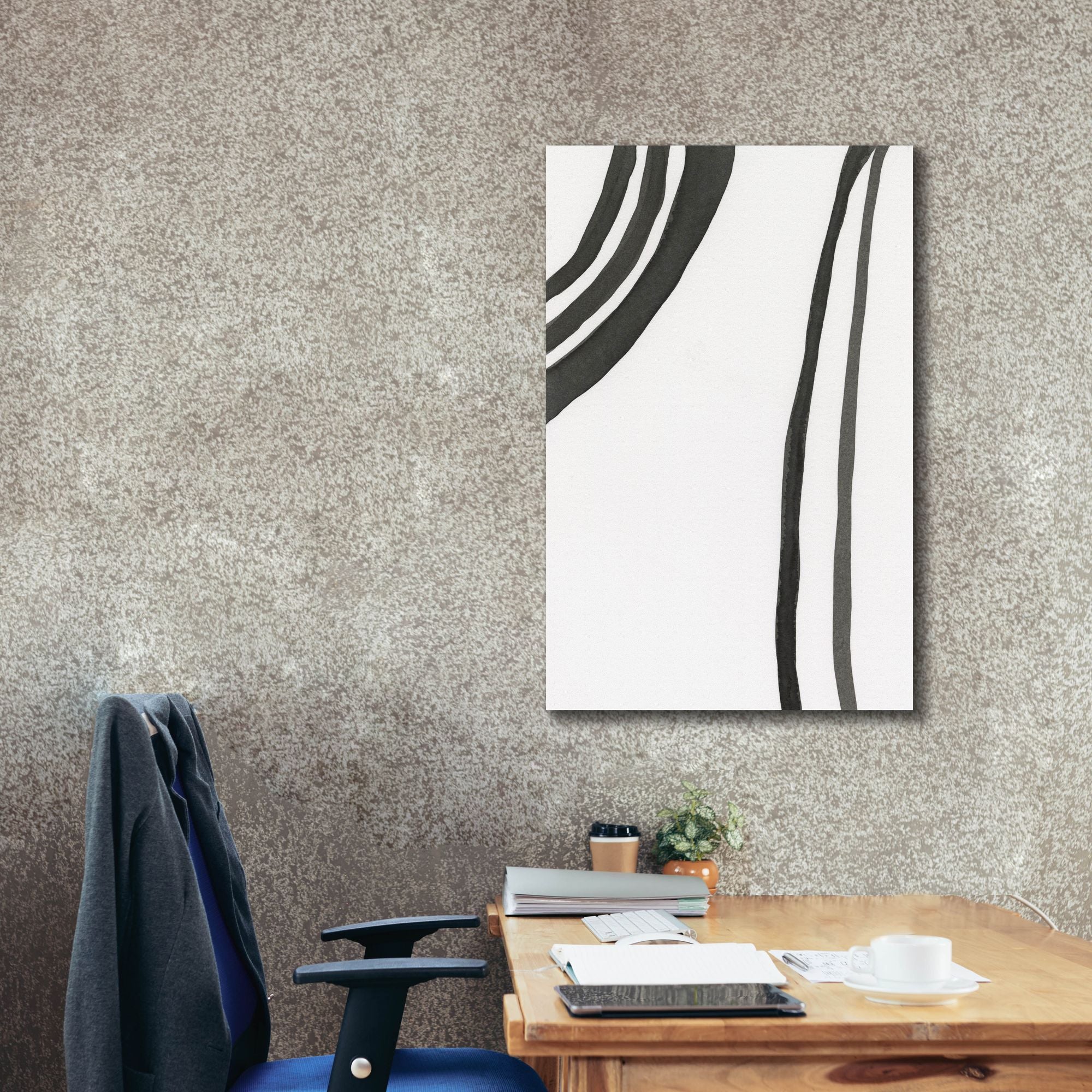 'Ink Lines III' by Regina Moore, Canvas Wall Art,26x40