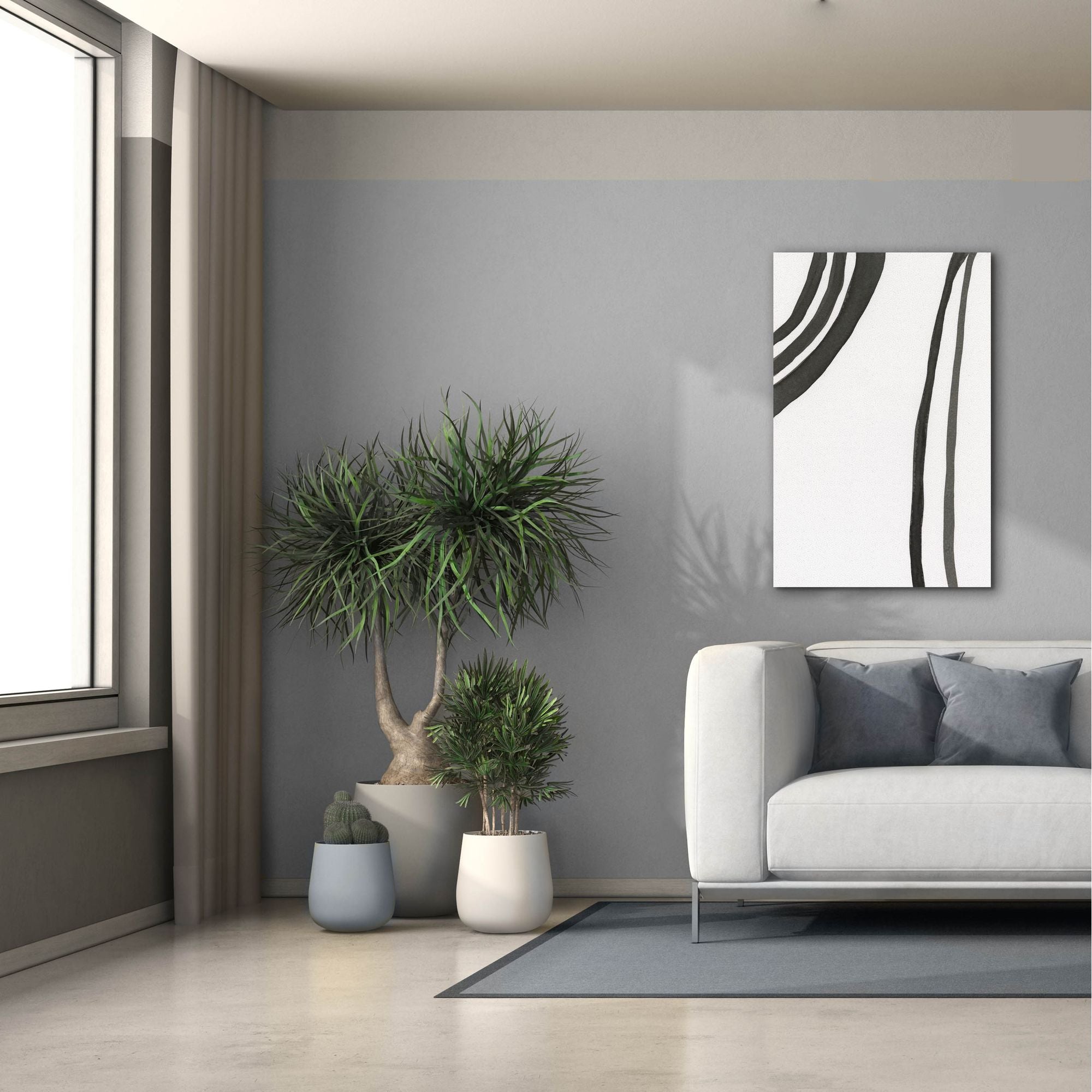 'Ink Lines III' by Regina Moore, Canvas Wall Art,26x40