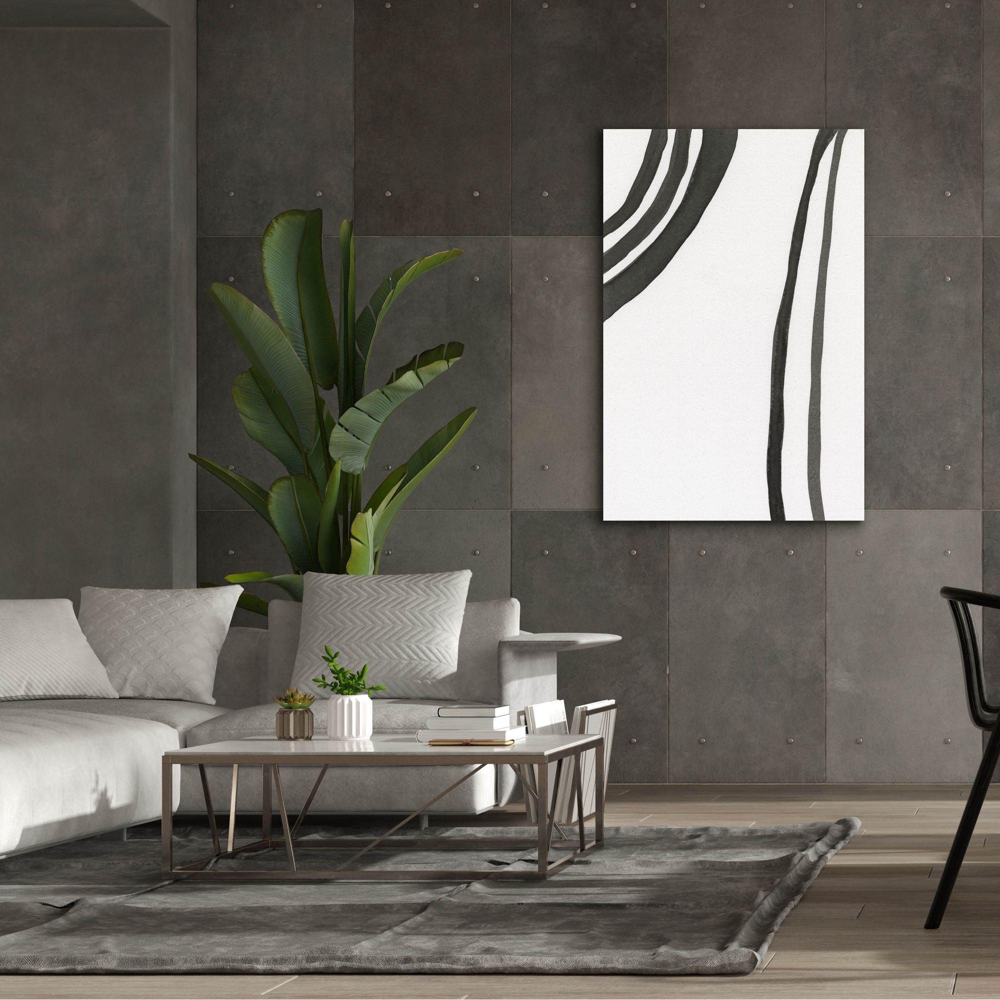 'Ink Lines III' by Regina Moore, Canvas Wall Art,40x60