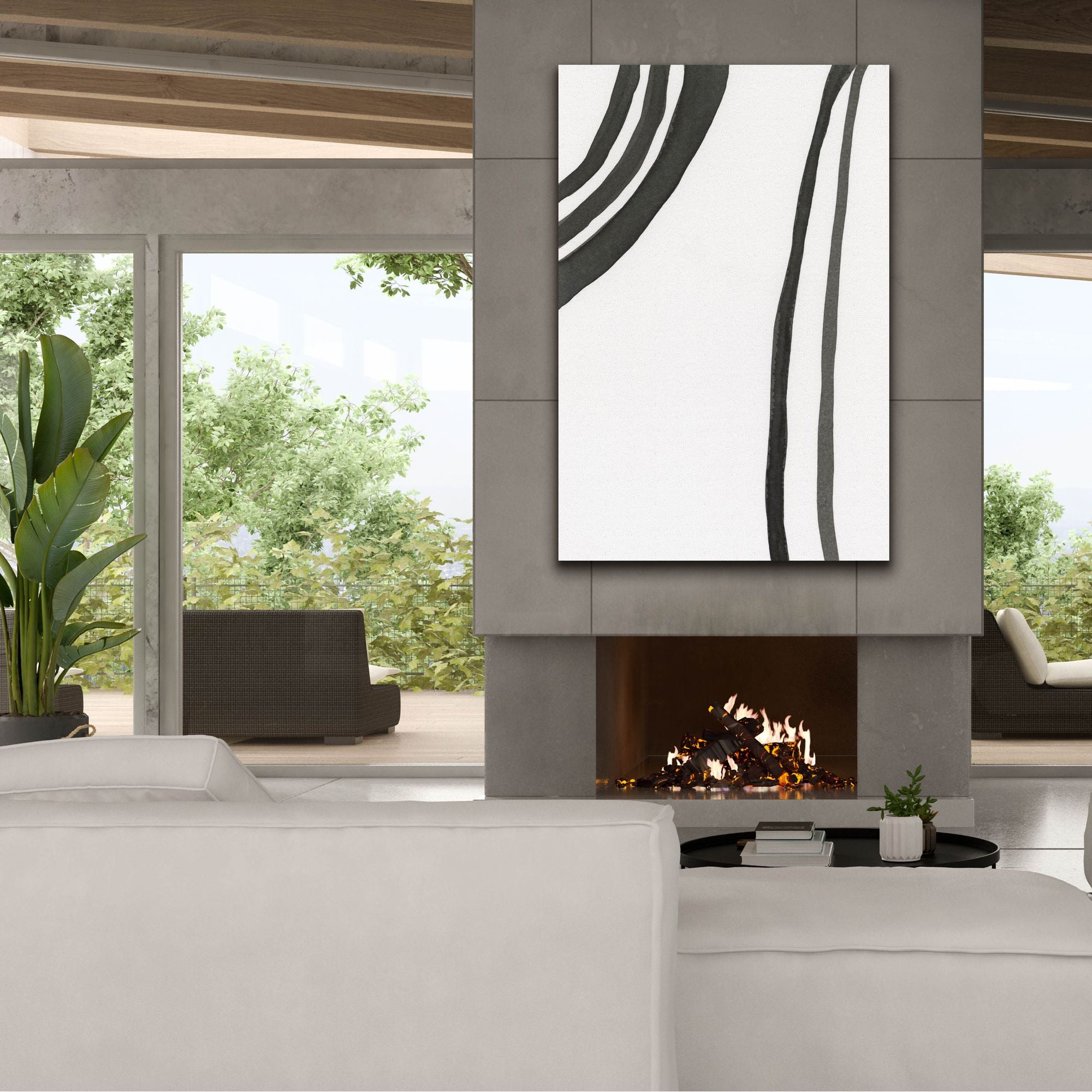 'Ink Lines III' by Regina Moore, Canvas Wall Art,40x60