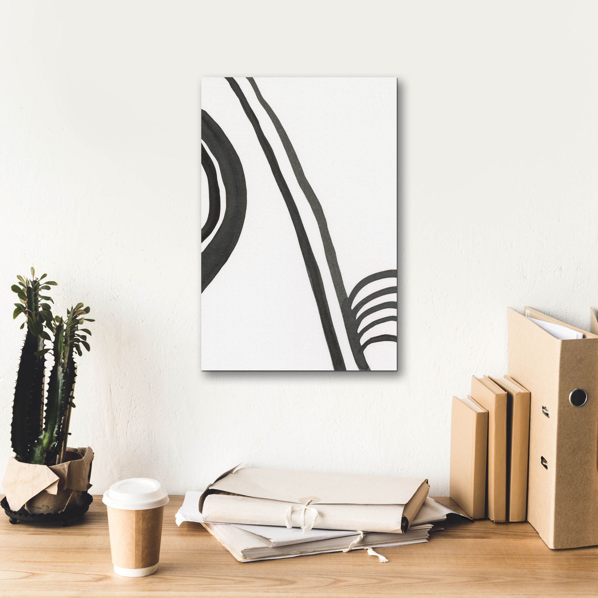 'Ink Lines IV' by Regina Moore, Canvas Wall Art,12 x 18
