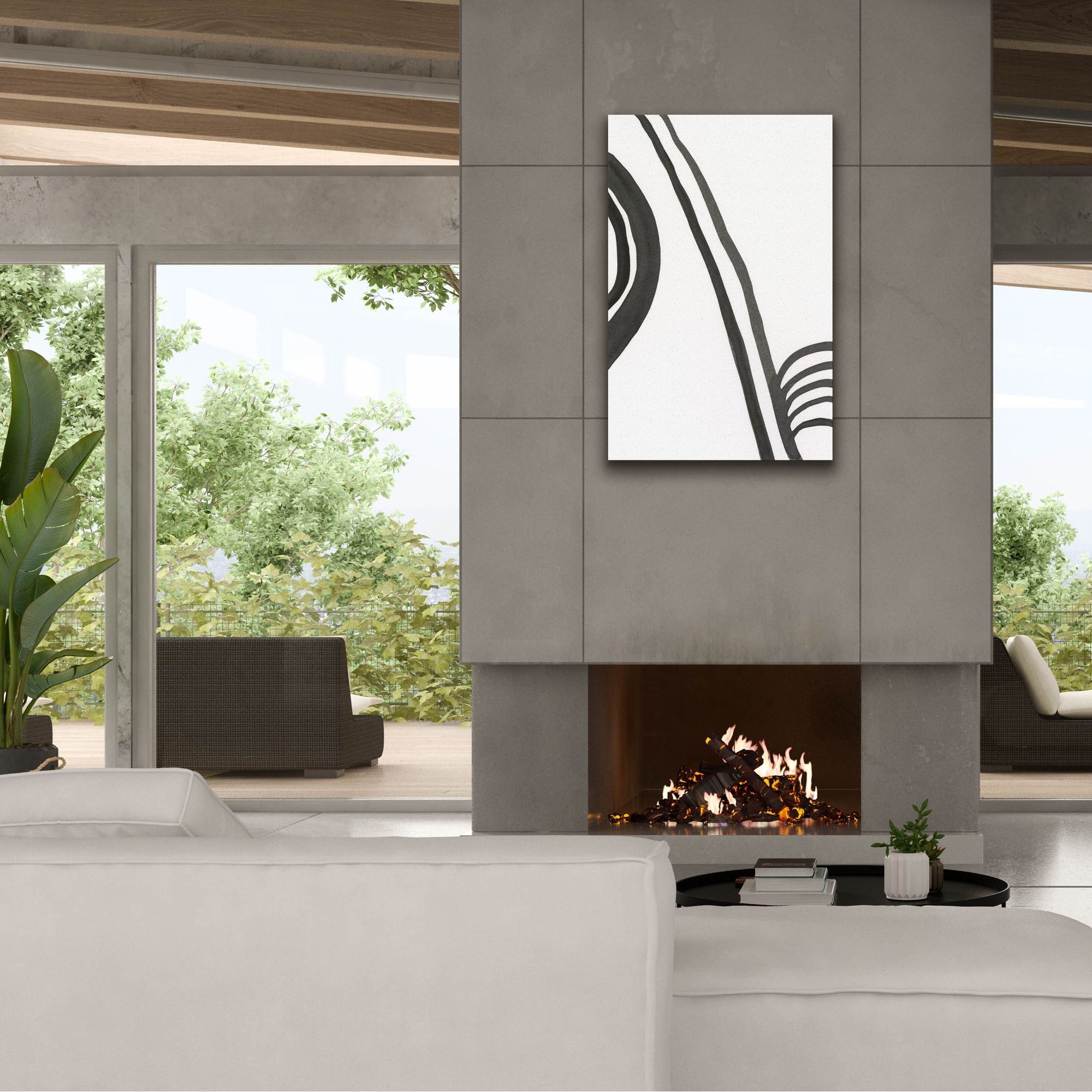 'Ink Lines IV' by Regina Moore, Canvas Wall Art,26x40