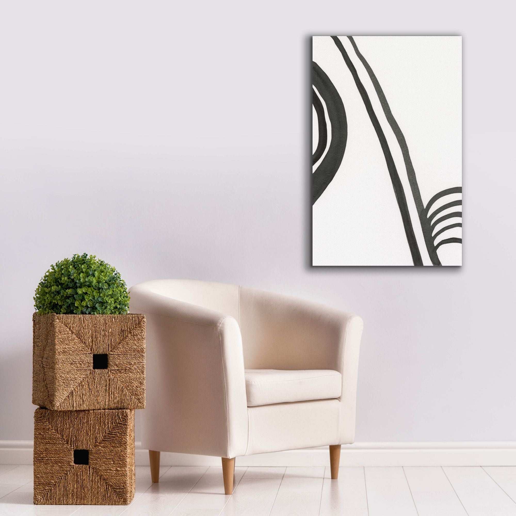 'Ink Lines IV' by Regina Moore, Canvas Wall Art,26x40