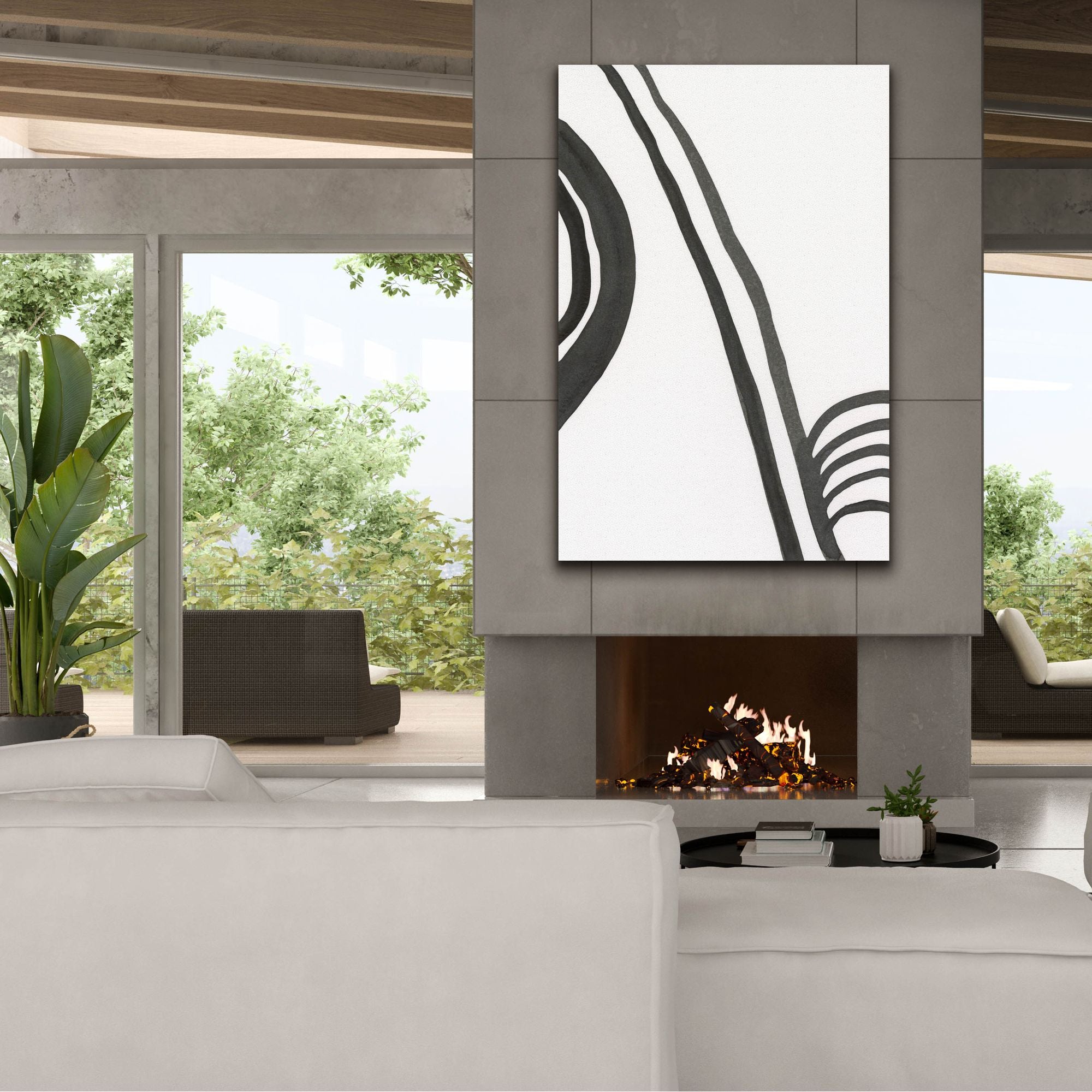 'Ink Lines IV' by Regina Moore, Canvas Wall Art,40x60