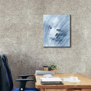 'Blue Grid I' by Regina Moore, Canvas Wall Art,20 x 24